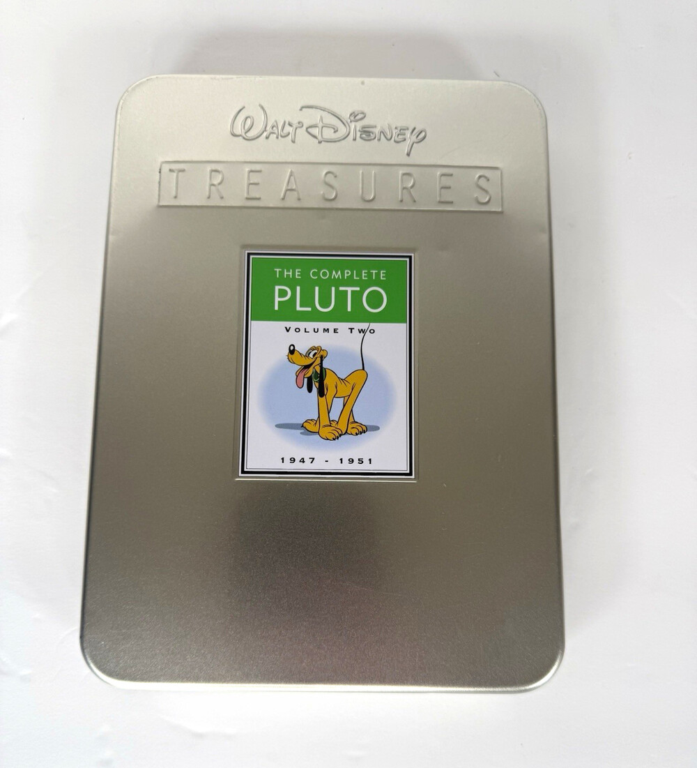 Walt Disney Treasures The Complete Pluto Volume 2 DVD Set Metal Tin & COA